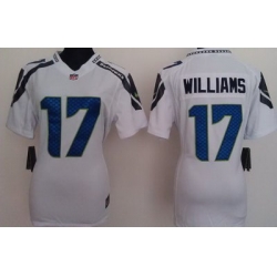 Women Nike Seattle Seahawks 17# Mike Williams White Nike NFL Jerseys