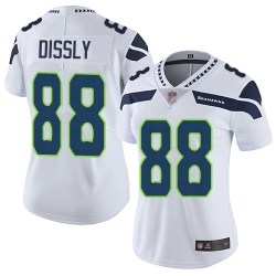 Women Seahawks 88 Will Dissly White Stitched Football Vapor Untouchable Limited Jersey