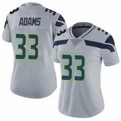 Womenn Seattle Seahawks Jamal Adams #33 Grey Vapor Limited NFL Jersey