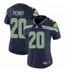Womens Nike Seattle Seahawks 20 Rashaad Penny Navy Blue Team Color Vapor Untouchable Limited Player NFL Jersey