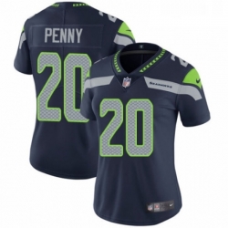 Womens Nike Seattle Seahawks 20 Rashaad Penny Navy Blue Team Color Vapor Untouchable Limited Player NFL Jersey