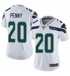 Womens Nike Seattle Seahawks 20 Rashaad Penny White Vapor Untouchable Elite Player NFL Jersey