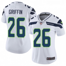 Womens Nike Seattle Seahawks 26 Shaquill Griffin Elite White NFL Jersey