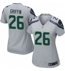 Womens Nike Seattle Seahawks 26 Shaquill Griffin Game Grey Alternate NFL Jersey