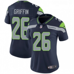 Womens Nike Seattle Seahawks 26 Shaquill Griffin Steel Blue Team Color Vapor Untouchable Limited Player NFL Jersey