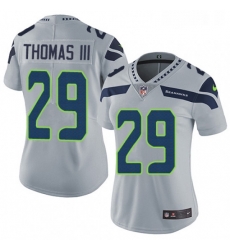 Womens Nike Seattle Seahawks 29 Earl Thomas III Elite Grey Alternate NFL Jersey