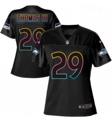 Womens Nike Seattle Seahawks 29 Earl Thomas III Game Black Team Color NFL Jersey