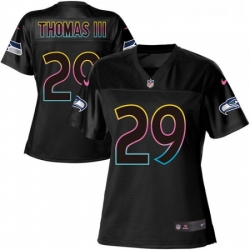 Womens Nike Seattle Seahawks 29 Earl Thomas III Game Black Team Color NFL Jersey