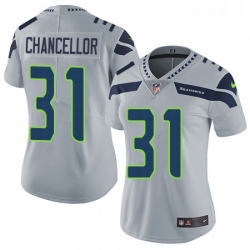 Womens Nike Seattle Seahawks 31 Kam Chancellor Elite Grey Alternate NFL Jersey