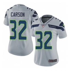 Womens Nike Seattle Seahawks 32 Chris Carson Grey Alternate Vapor Untouchable Limited Player NFL Jersey