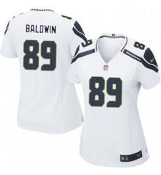 Womens Nike Seattle Seahawks 89 Doug Baldwin Game White NFL Jersey