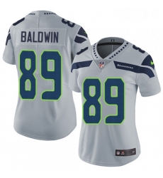 Womens Nike Seattle Seahawks 89 Doug Baldwin Grey Alternate Vapor Untouchable Limited Player NFL Jersey