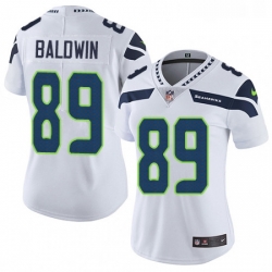 Womens Nike Seattle Seahawks 89 Doug Baldwin White Vapor Untouchable Limited Player NFL Jersey