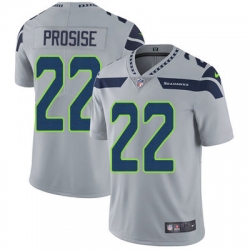 Nike Seahawks #22 C  J  Prosise Grey Alternate Youth Stitched NFL Vapor Untouchable Limited Jersey