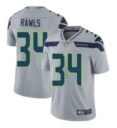 Nike Seahawks #34 Thomas Rawls Grey Alternate Youth Stitched NFL Vapor Untouchable Limited Jersey