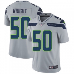 Nike Seahawks #50 K J  Wright Grey Alternate Youth Stitched NFL Vapor Untouchable Limited Jersey