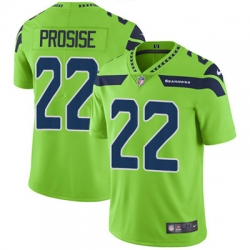 Youth Nike Seahawks #22 C J Prosise Green Stitched NFL Limited Rush Jersey