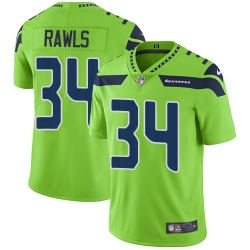 Youth Nike Seahawks #34 Thomas Rawls Green Stitched NFL Limited Rush Jersey