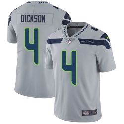 Youth Nike Seahawks 4 Michael Dickson Grey Alternate Stitched NFL Vapor Untouchable Limited Jersey
