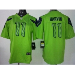 Youth Nike Seattle Seahawks 11 Percy Harvin Green Jerseys