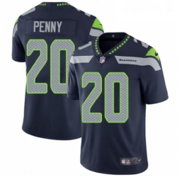 Youth Nike Seattle Seahawks 20 Rashaad Penny Navy Blue Team Color Vapor Untouchable Limited Player NFL Jersey