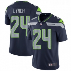 Youth Nike Seattle Seahawks 24 Marshawn Lynch Steel Blue Team Color Vapor Untouchable Limited Player NFL Jersey