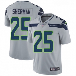 Youth Nike Seattle Seahawks 25 Richard Sherman Elite Grey Alternate NFL Jersey