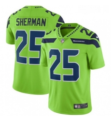 Youth Nike Seattle Seahawks 25 Richard Sherman Limited Green Rush Vapor Untouchable NFL Jersey