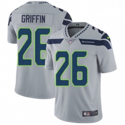 Youth Nike Seattle Seahawks 26 Shaquill Griffin Elite Grey Alternate NFL Jersey