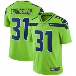 Youth Nike Seattle Seahawks 31 Kam Chancellor Elite Green Rush Vapor Untouchable NFL Jersey