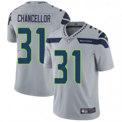 Youth Nike Seattle Seahawks 31 Kam Chancellor Elite Grey Alternate NFL Jersey