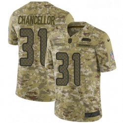 Youth Nike Seattle Seahawks 31 Kam Chancellor Limited Camo 2018 Salute to Service NFL Jersey