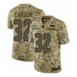 Youth Nike Seattle Seahawks 32 Chris Carson Limited Camo 2018 Salute to Service NFL Jersey