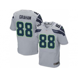 Youth Nike Seattle Seahawks 80 Jimmy Graham Grey NFL Jersey