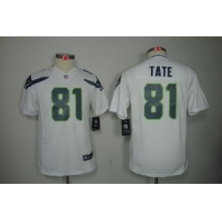 Youth Nike Seattle Seahawks #81 Golden Tate White Color[Youth Limited Jerseys]