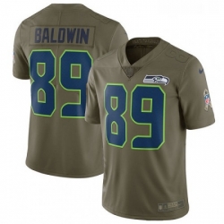 Youth Nike Seattle Seahawks 89 Doug Baldwin Limited Olive 2017 Salute to Service NFL Jersey
