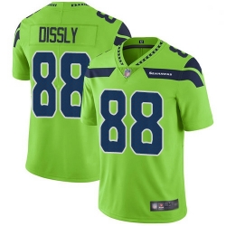 Youth Seahawks 88 Will Dissly Green Stitched Football Limited Rush Jersey