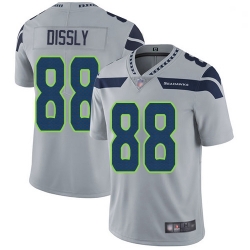 Youth Seahawks 88 Will Dissly Grey Alternate Stitched Football Vapor Untouchable Limited Jersey
