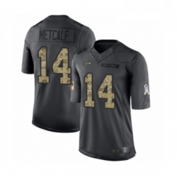 Youth Seattle Seahawks 14 DK Metcalf Limited Black 2016 Salute to Service Football Jersey