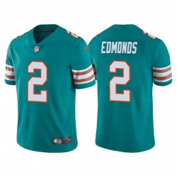 Men Miami Dolphins 2 Chase Edmonds Aqua Color Rush Limited Stitched Football Jersey