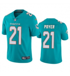 Men Miami Dolphins 21 Jordan Poyer Aqua Vapor Limited Stitched Football Jersey