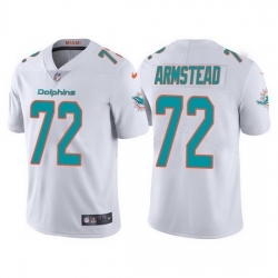Men Miami Dolphins 72 Terron Armstead White Vapor Untouchable Limited Stitched Football jersey