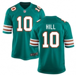 Men Nike Miami Dolphins 10 Tyreek Hill Green Throwback NFL Jersey