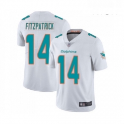 Mens Miami Dolphins 14 Ryan Fitzpatrick White Vapor Untouchable Limited Player Football Jersey