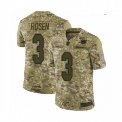 Mens Miami Dolphins 3 Josh Rosen Limited Camo 2018 Salute to Service Football Jersey