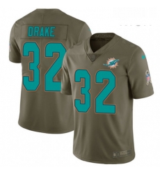 Mens Nike Miami Dolphins 32 Kenyan Drake Limited Olive 2017 Salute to Service NFL Jersey