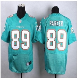 New Miami Dolphins #89 DeVante Parker Aqua Green Team Color Men Stitched NFL New Elite jersey
