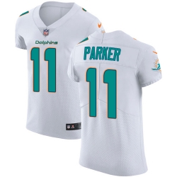 Nike Dolphins #11 DeVante Parker White Mens Stitched NFL Vapor Untouchable Elite Jersey