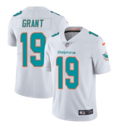 Nike Dolphins #19 Jakeem Grant White Men Stitched NFL Vapor Untouchable Limited Jersey
