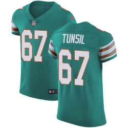 Nike Dolphins #67 Laremy Tunsil Aqua Green Alternate Mens Stitched NFL Vapor Untouchable Elite Jersey